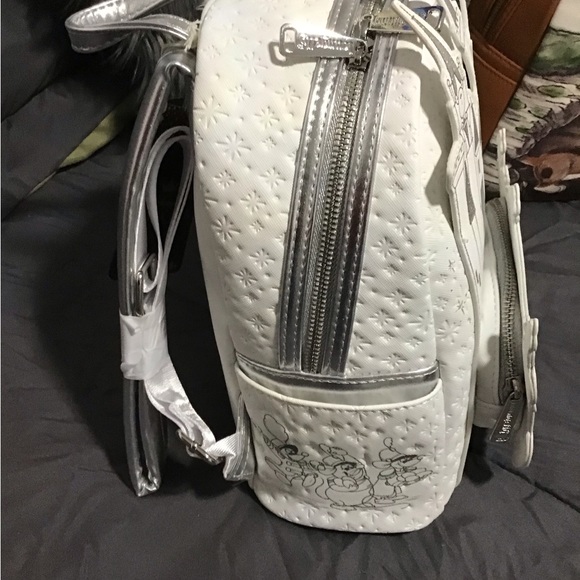 Loungefly White and Gray Castle Backpack - Picture 6 of 7